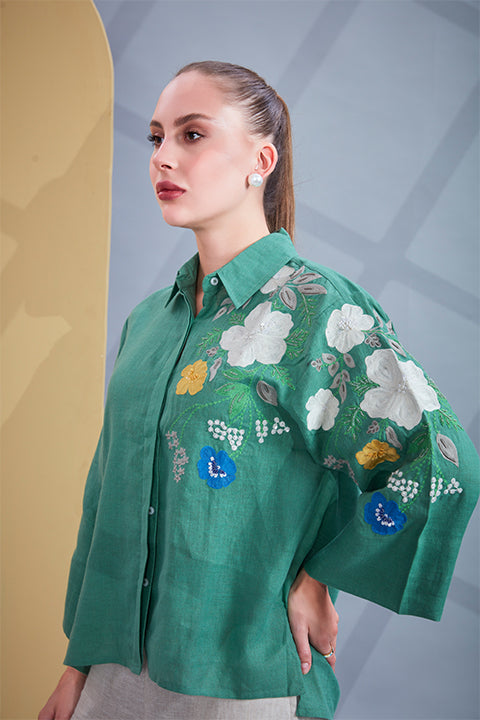 Emerald bloom Co-ord Set