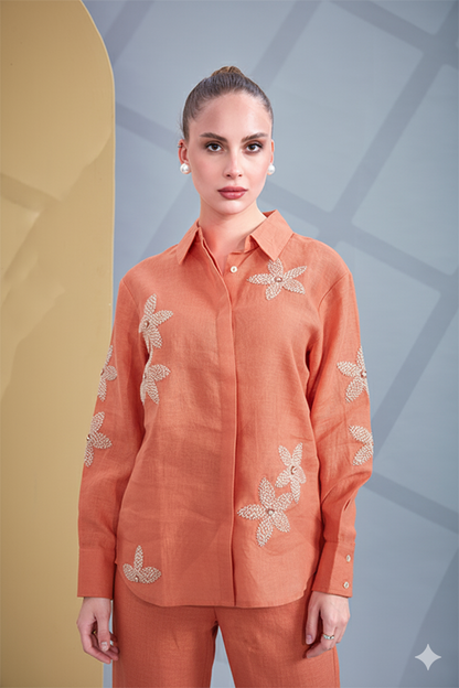 Orange Cream Co-Ord Set