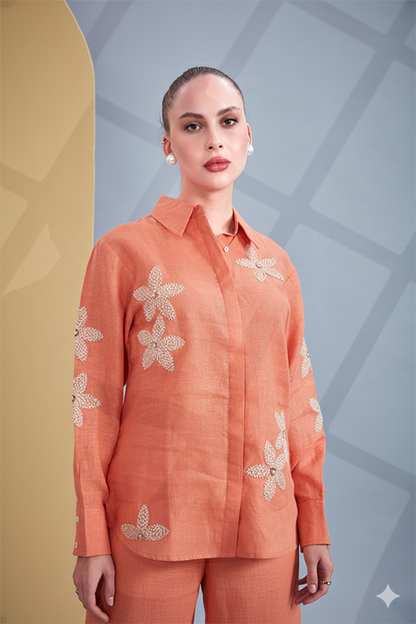 Orange Cream Co-Ord Set