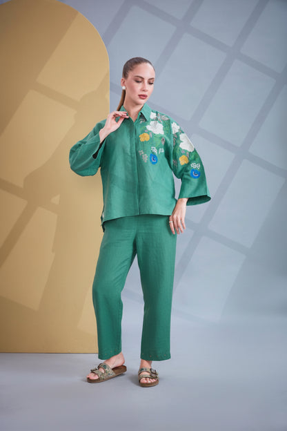 Emerald bloom Co-ord Set