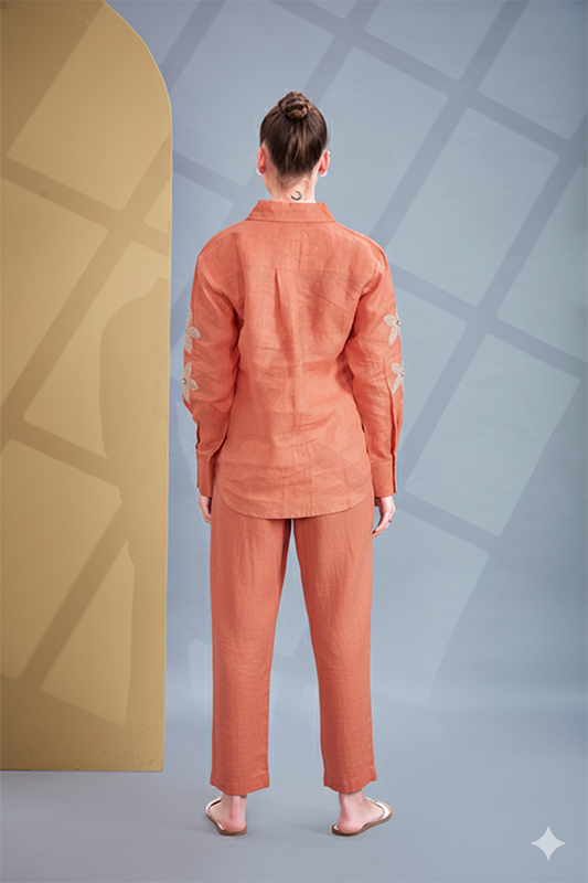 Orange Cream Co-Ord Set