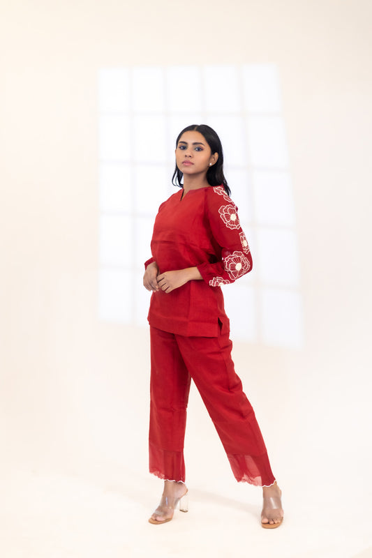 Ruby Red Radiance Co-Ord Set