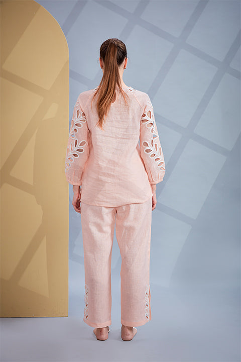 The Peach gaze Co-Ord Set