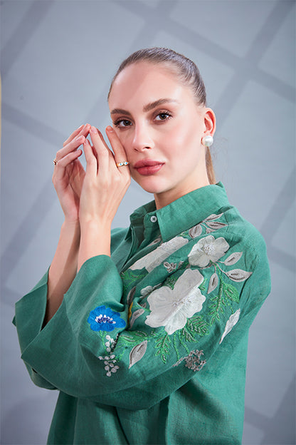 Emerald bloom Co-ord Set