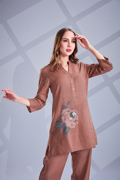 Rose wood Co-Ord Set