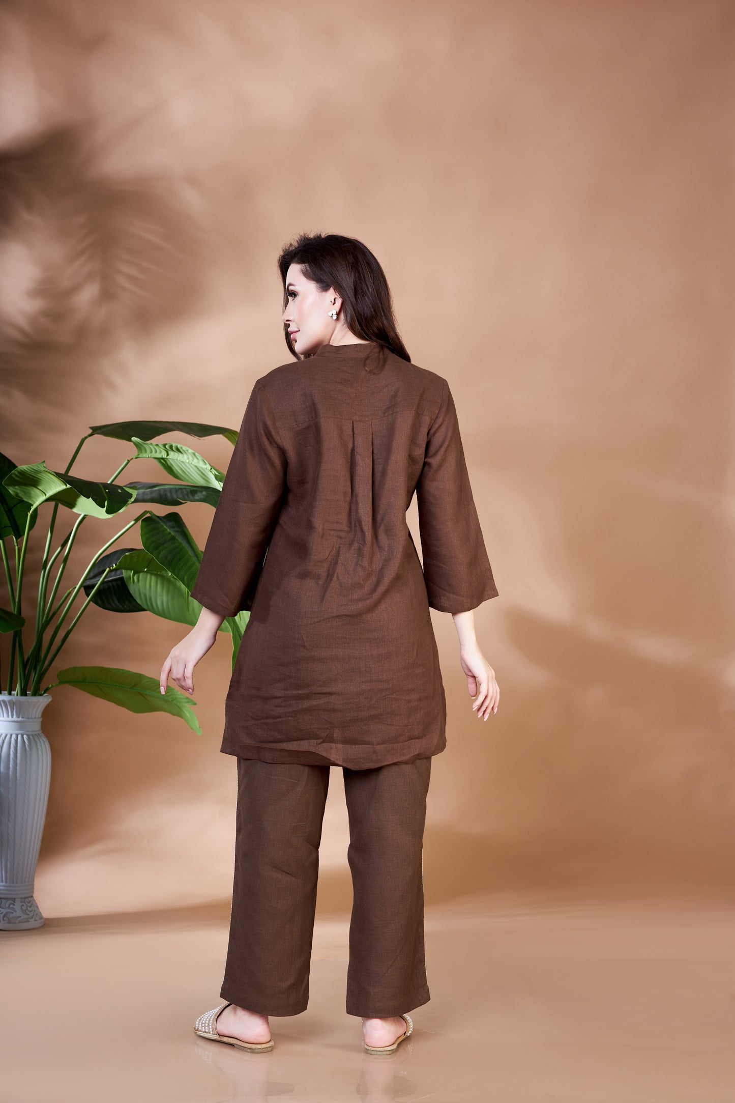 Earthy Jute Tunic Set