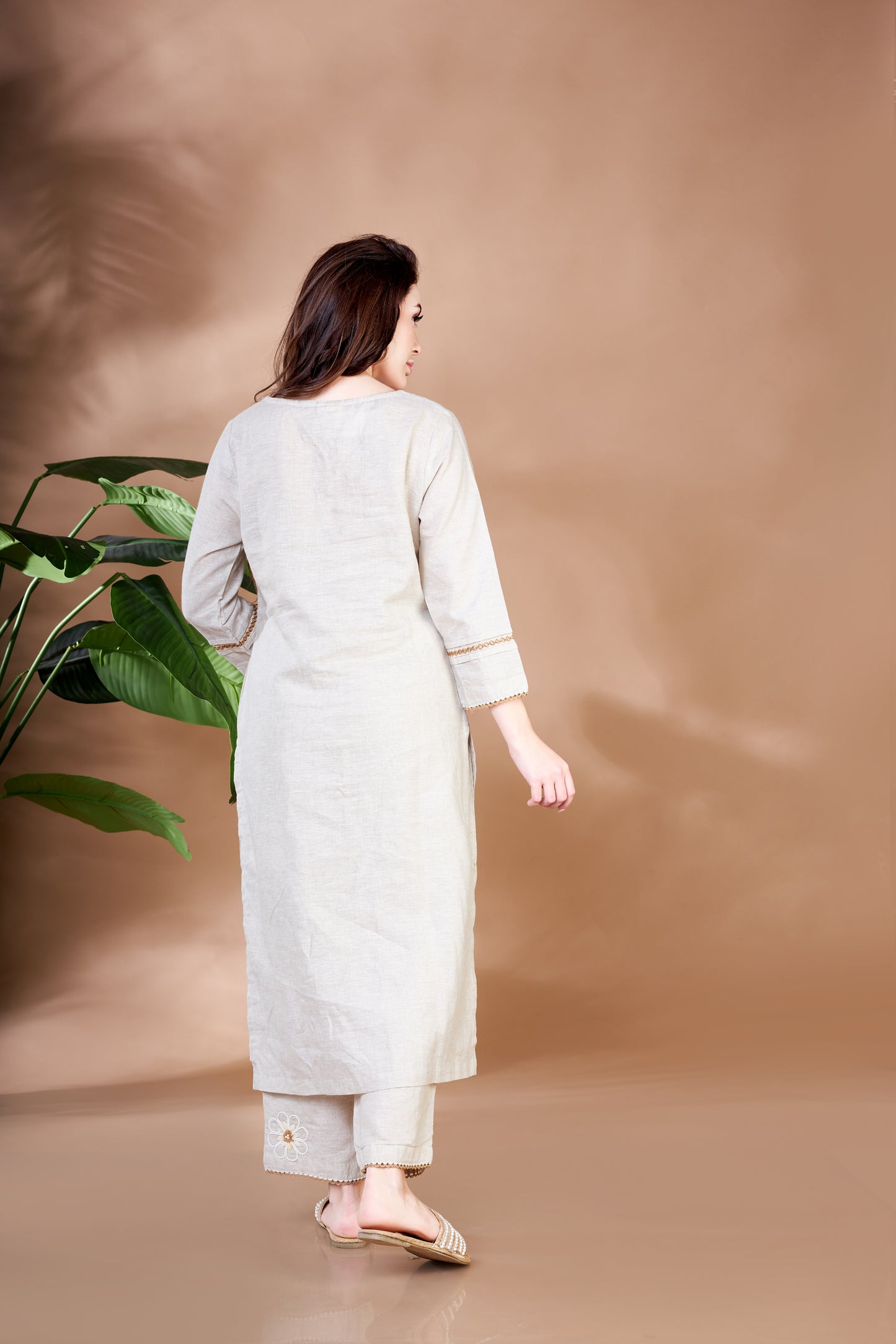 Linen Shore Kurti Set