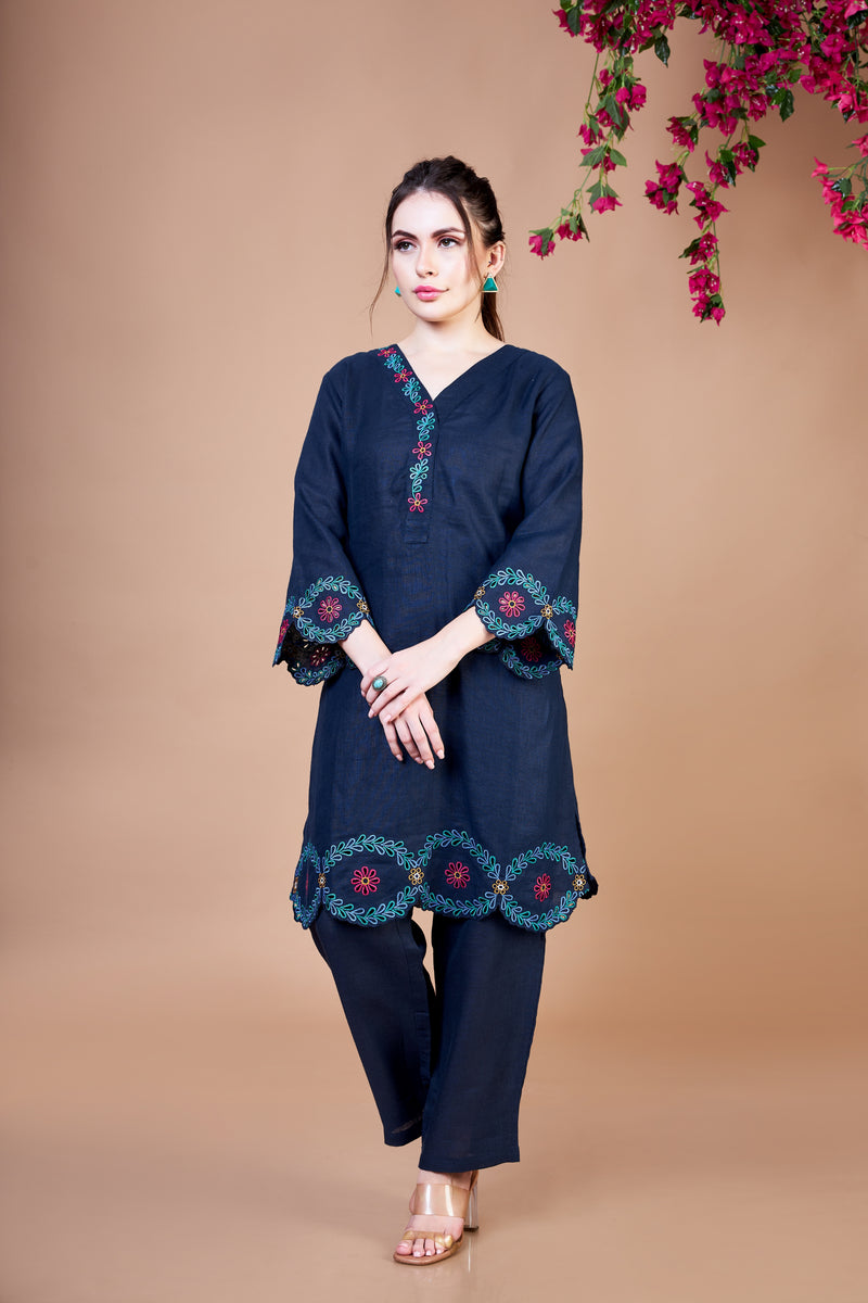 Deep Drift Tunic Set