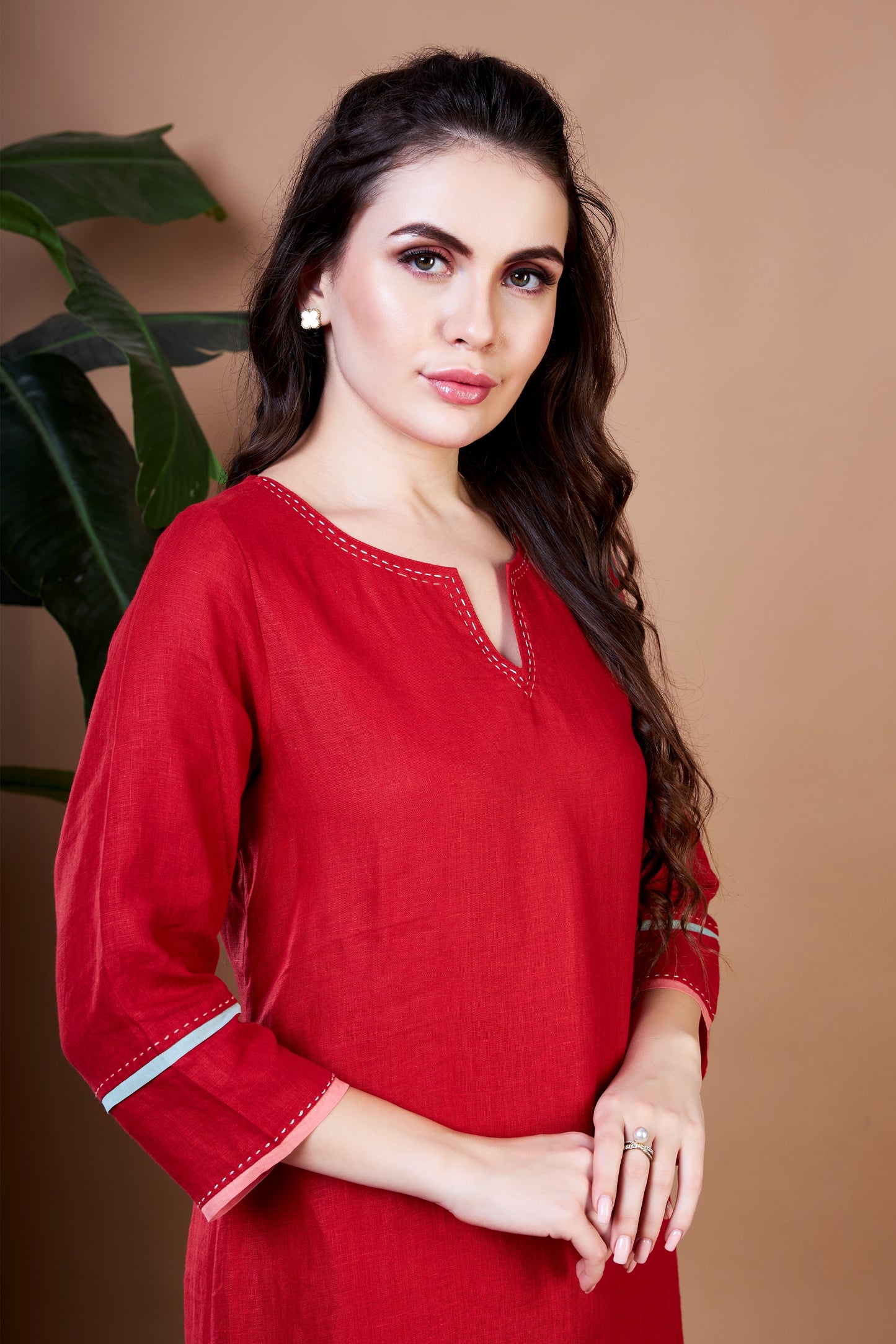 Ruby Bloom Kurta Set