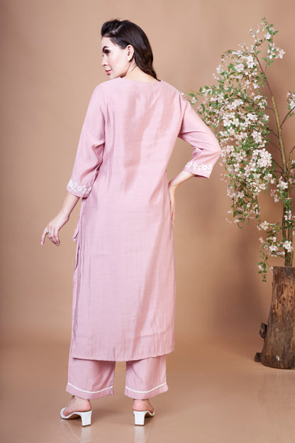 Pink Frost Kurta Set