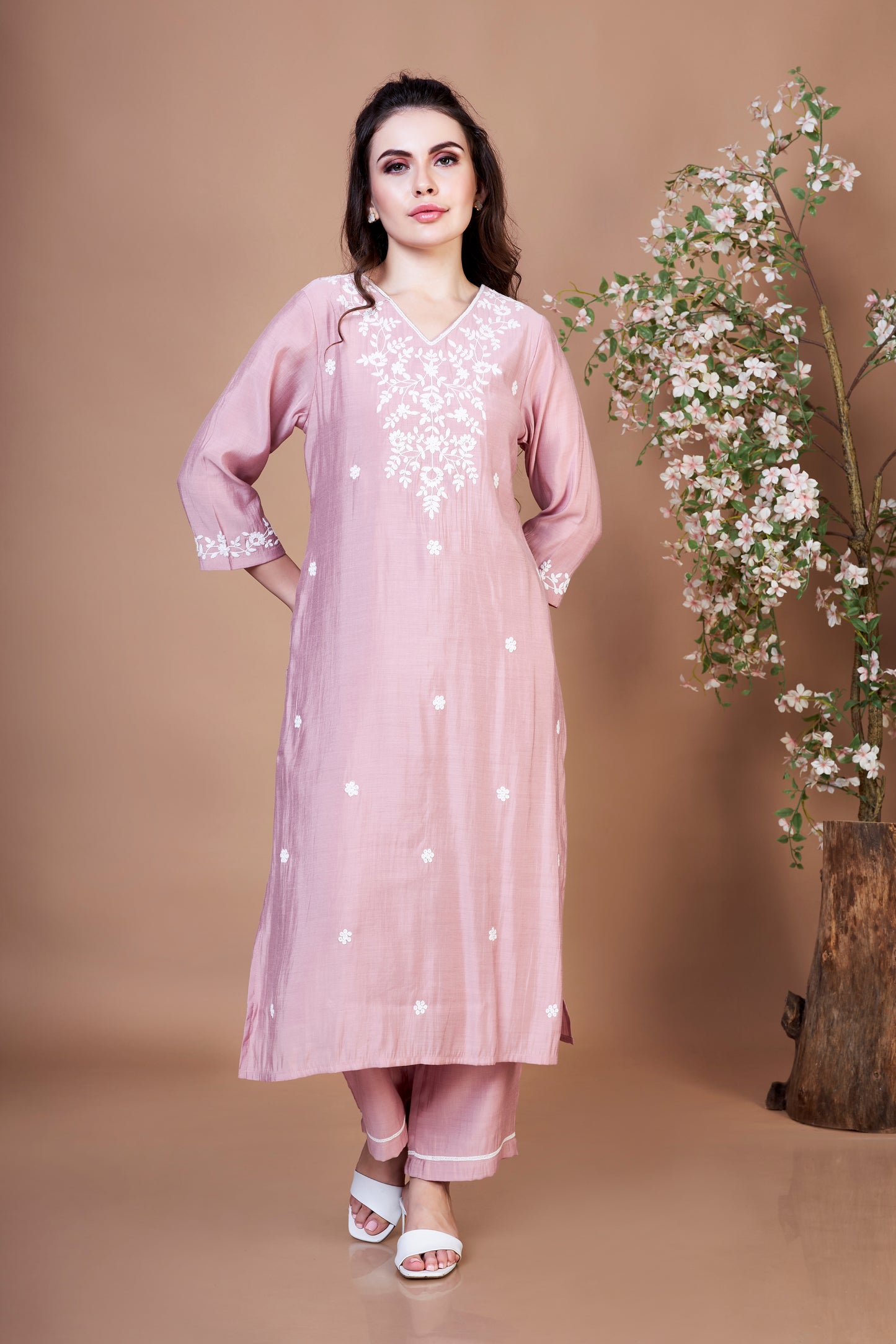 Pink Frost Kurta Set