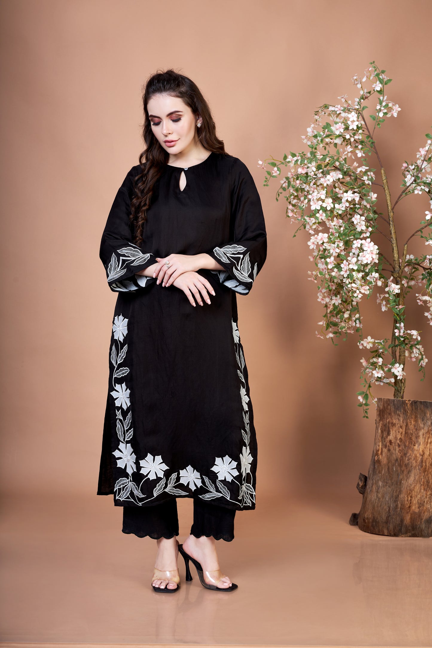 Floral Twilight Kurta Set