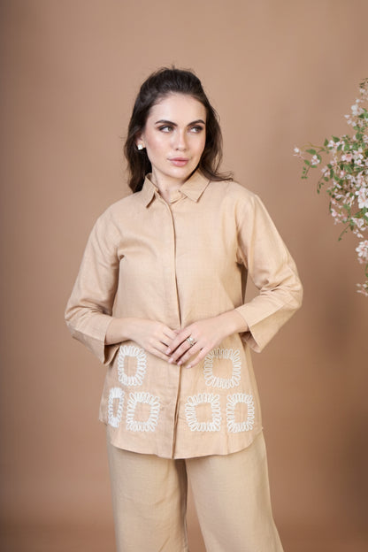 Beige Coir Co-ord Set