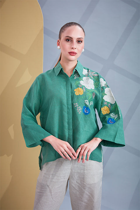 Emerald bloom Co-ord Set